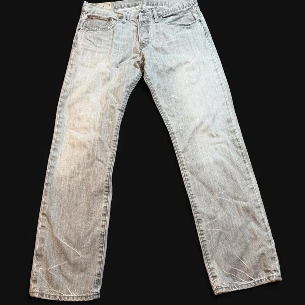 Polo Ralph Lauren gray Hampton straight preppy casual denim jeans 31x30